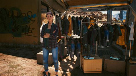 cyberpunk 2077 clothing store.